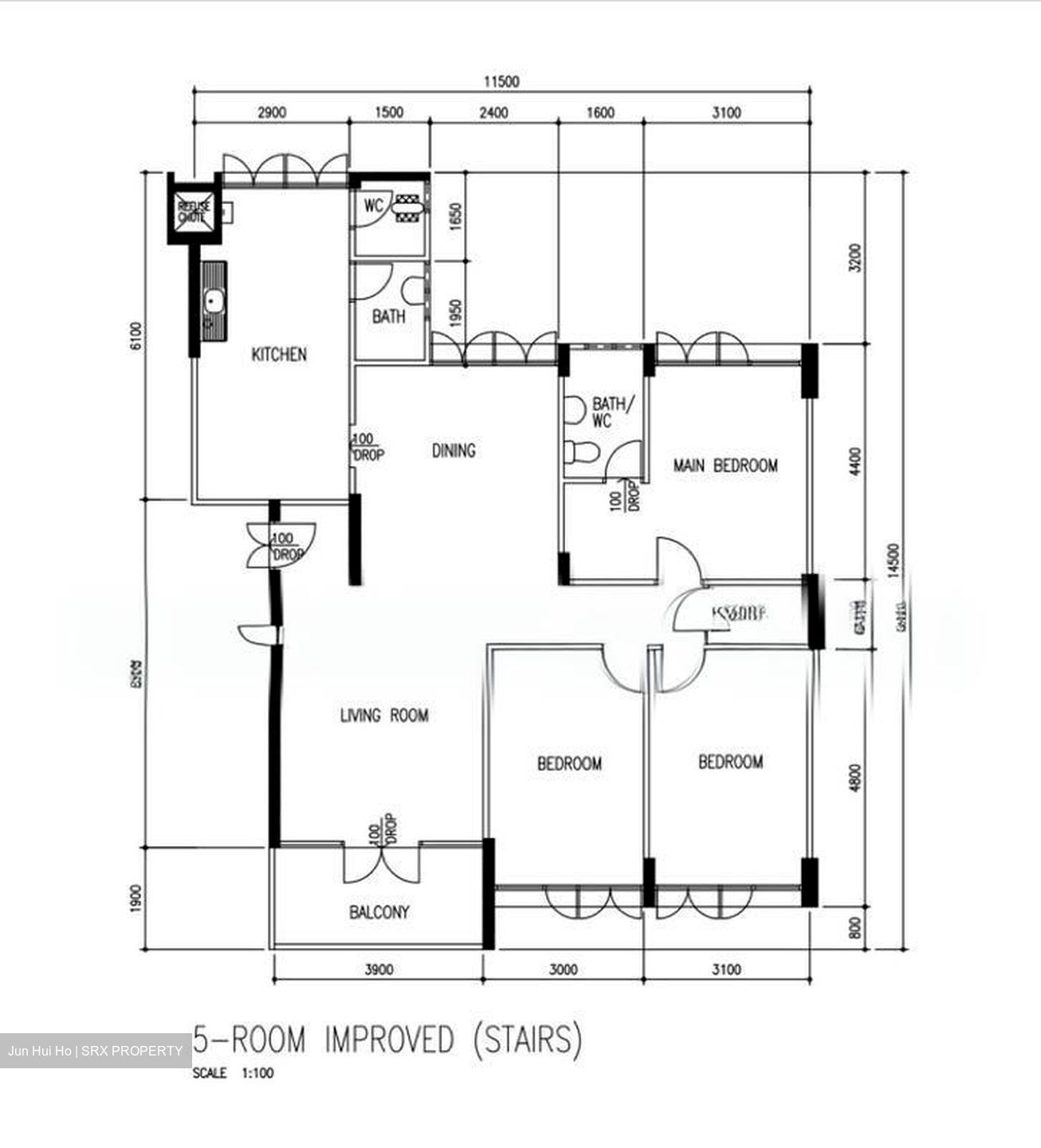 Blk 552 Bedok North Avenue 1 (Bedok), HDB 5 Rooms #521074411